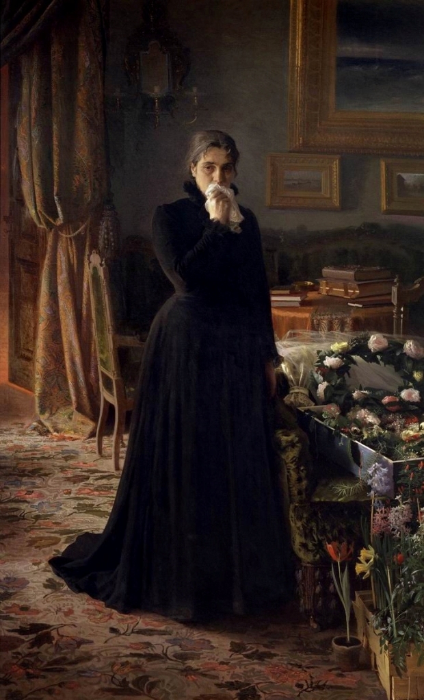 "Inconsolable grief" by Ivan Nikolayevich Kramskoy