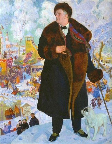 Portrait of Chaliapin, Boris Mikhailovich Kustodiev