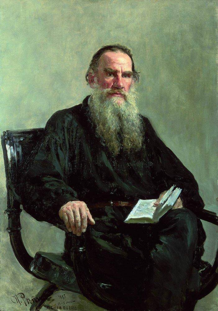 Repin, Portrait of Leo Tolstoy