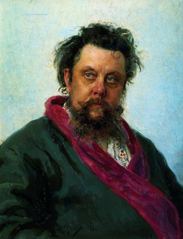 Portrait of Modest Musorgsky by Ilya Repin