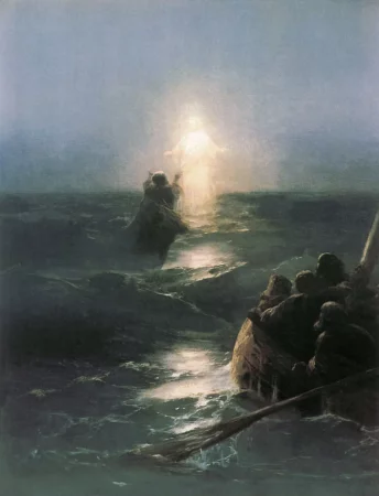 "Jesus walking on water" Ivan Aivazovsky