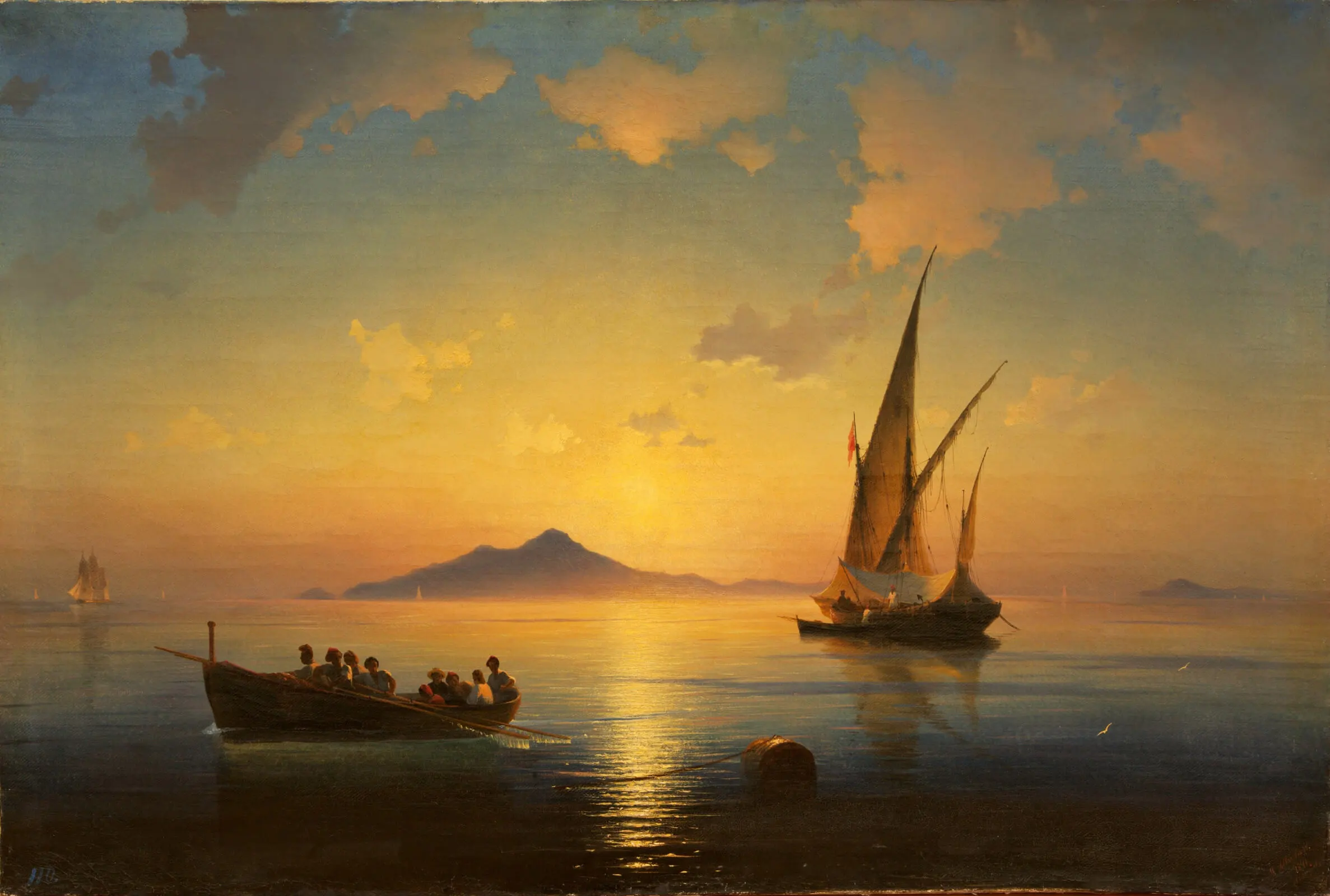 Painting "The Bay Of Naples" by Ivan Konstantinovich Aivazovsky
