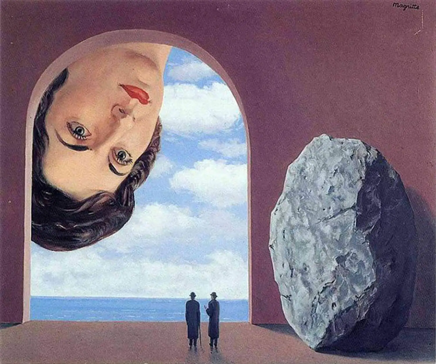 Portrait of Stephy Langui by Rene Magritte, 1961