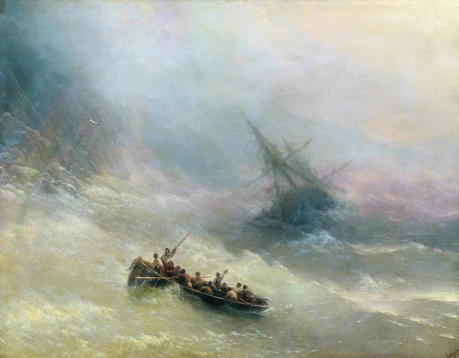 The Rainbow, Ivan Aivazovsky - Description of the Painting