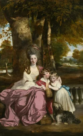 Lady Elizabeth Delme and her children, Joshua Reynolds - Description of the Painting