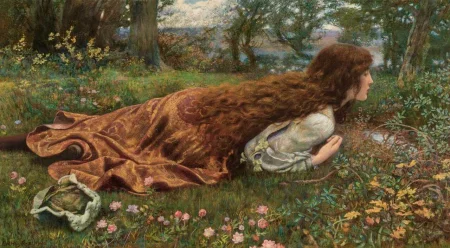 The Princess Out of School, Edward Robert Hughes - Description of the Painting