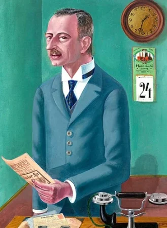 The Businessman Max Roesberg, Otto Dix - Description of the Painting