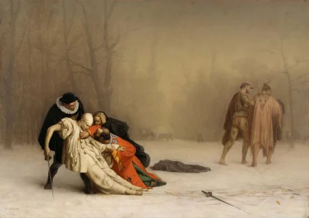 The Duel After the Masquerade, Jean-Leon Gerome - Description and Analysis Painting