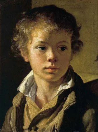 Portrait of the son Arseny, Vasily Tropinin - Description of the Painting