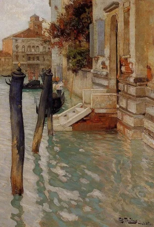 On the Grand Canal in Venice, Frits Thaulow