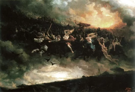 The wild Hunt of Odin by Peter Nicolai Arbo